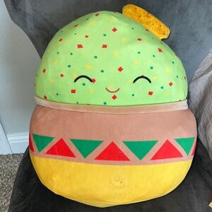 Squishmallows Gideon the Guacamole Chip Plush Stuffed Toy 16" Large Collectible